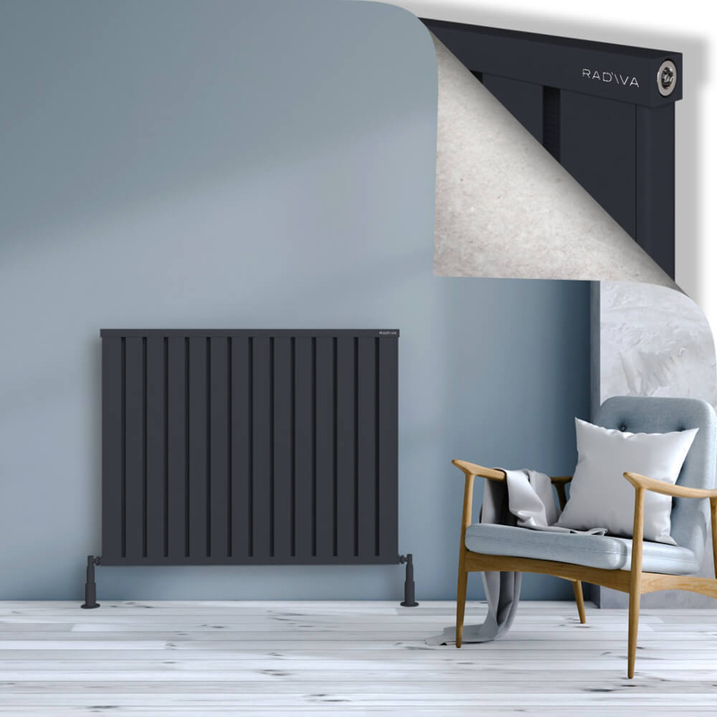 OBI Dekoratif Alüminyum Radyatör 900x1124 Koyu Antrasit