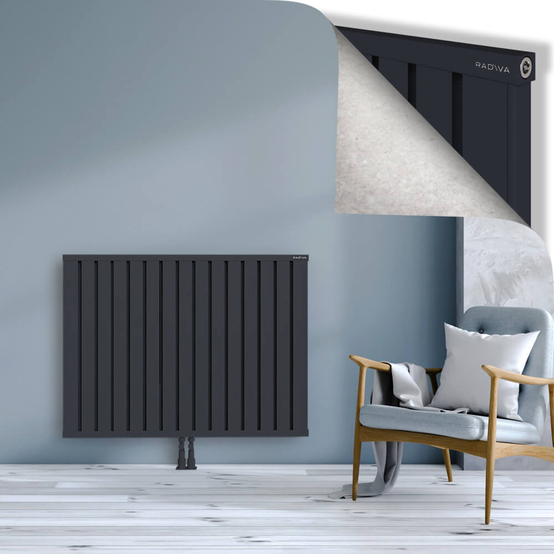 OBI Dekoratif Alüminyum Radyatör 900x1204 Koyu Antrasit