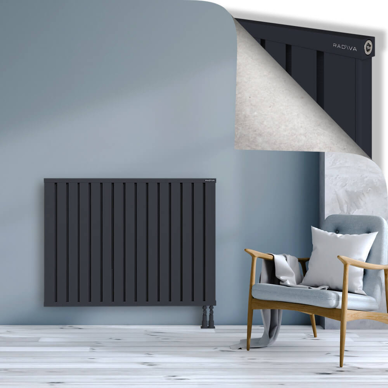 OBI Dekoratif Alüminyum Radyatör 900x1204 Koyu Antrasit