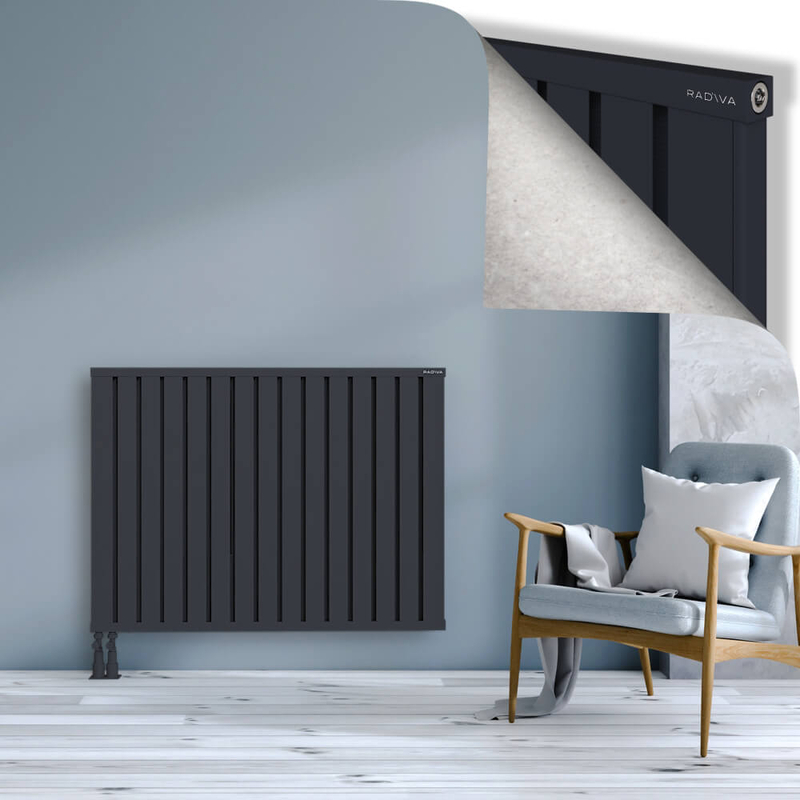 OBI Dekoratif Alüminyum Radyatör 900x1204 Koyu Antrasit