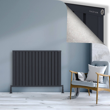 Radiva - Obi Dekoratif Alüminyum Radyatör 900x1204 Koyu Antrasit