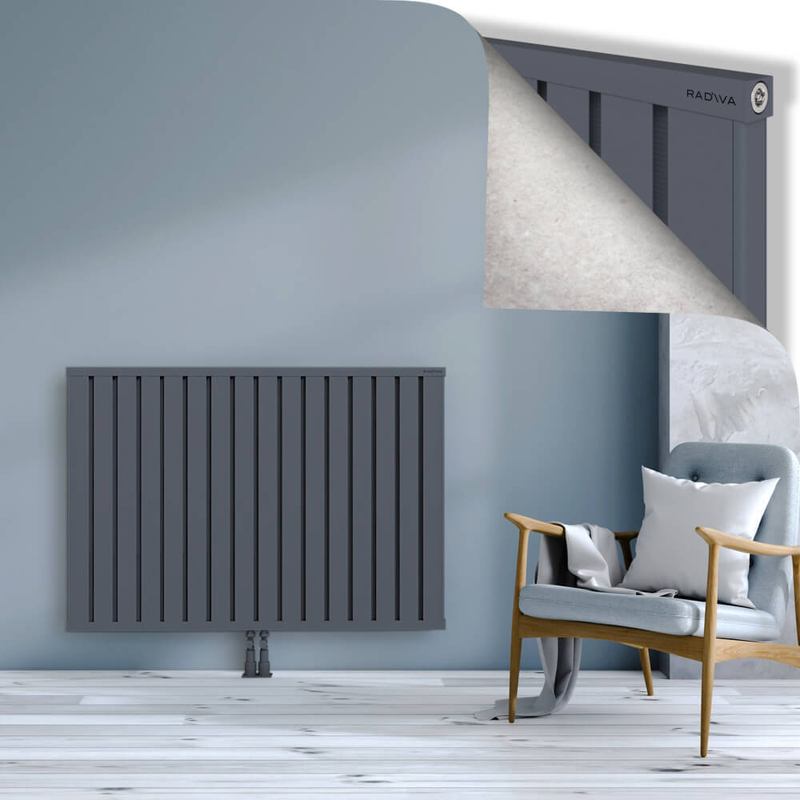 OBI Dekoratif Alüminyum Radyatör 900x1284 Antrasit