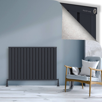 Radiva - Obi Dekoratif Alüminyum Radyatör 900x1284 Koyu Antrasit
