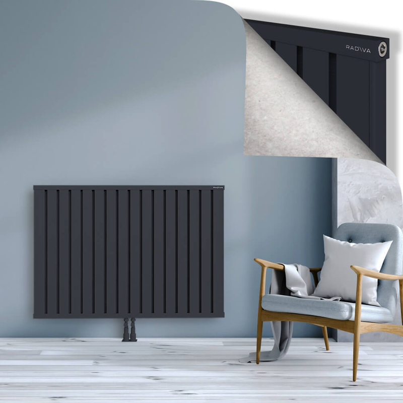 OBI Dekoratif Alüminyum Radyatör 900x1284 Koyu Antrasit