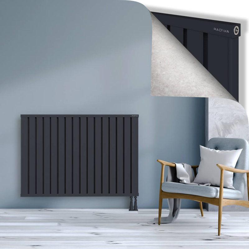 OBI Dekoratif Alüminyum Radyatör 900x1284 Koyu Antrasit