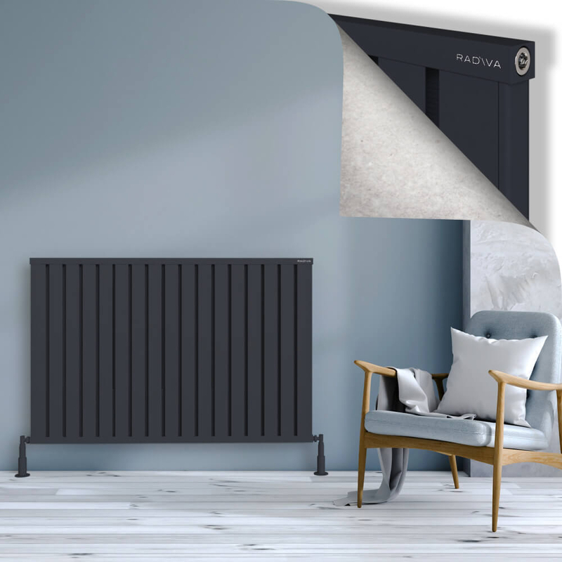 OBI Dekoratif Alüminyum Radyatör 900x1364 Koyu Antrasit