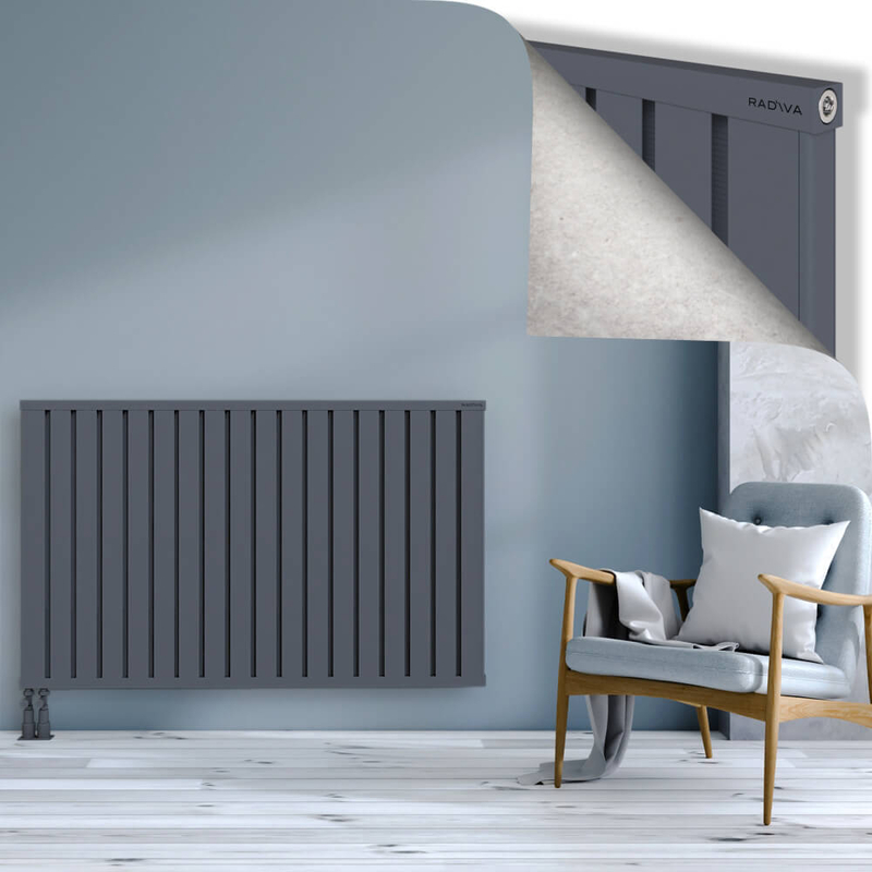 OBI Dekoratif Alüminyum Radyatör 900x1444 Antrasit