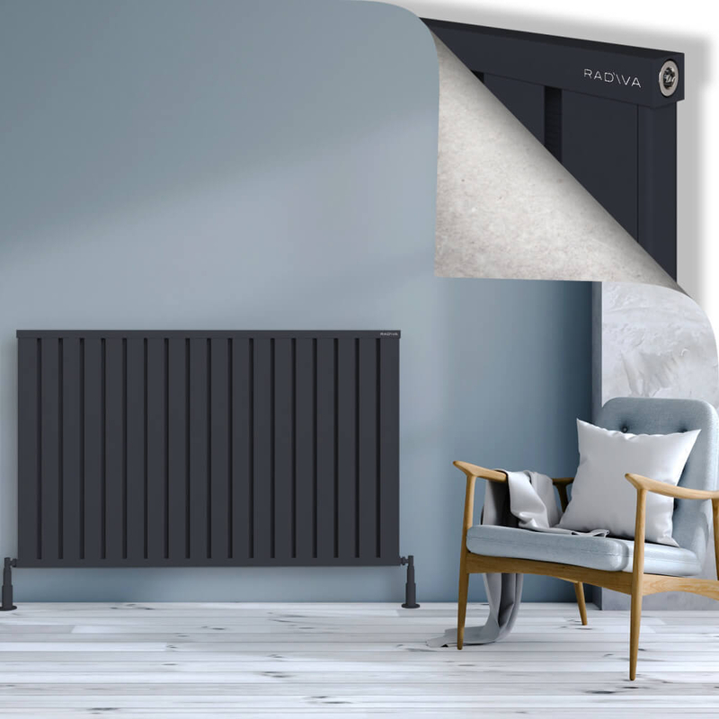 OBI Dekoratif Alüminyum Radyatör 900x1444 Koyu Antrasit