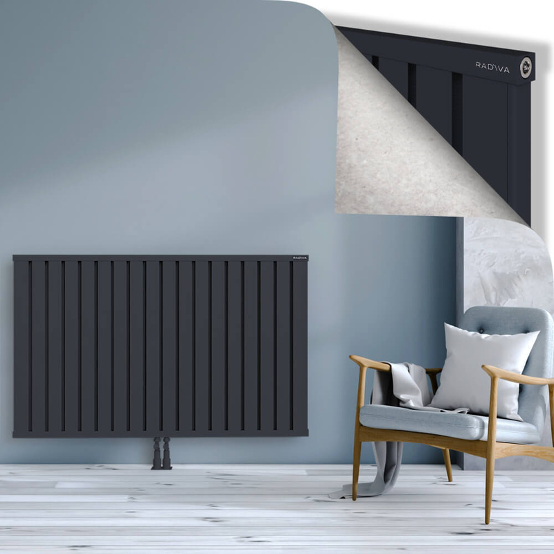 OBI Dekoratif Alüminyum Radyatör 900x1444 Koyu Antrasit