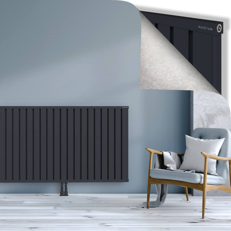 OBI Dekoratif Alüminyum Radyatör 900x1604 Koyu Antrasit