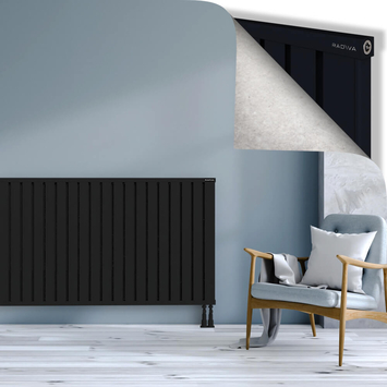 OBI Dekoratif Alüminyum Radyatör 900x1604 Siyah - Thumbnail