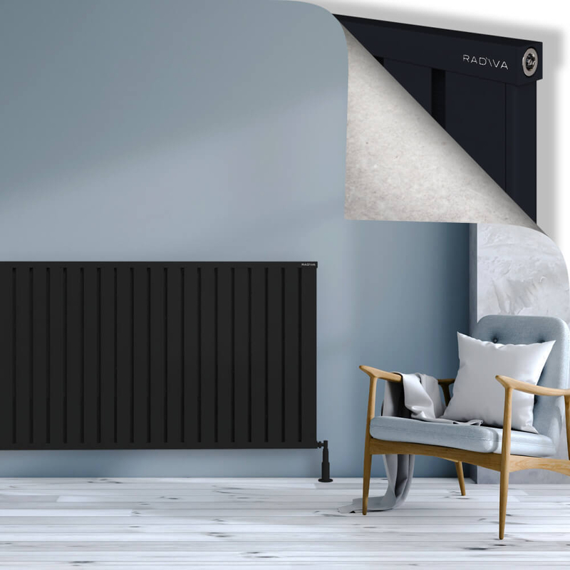 OBI Dekoratif Alüminyum Radyatör 900x1684 Siyah