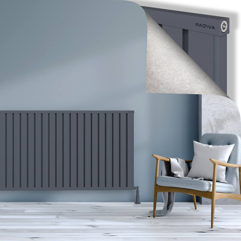 OBI Dekoratif Alüminyum Radyatör 900x1844 Antrasit