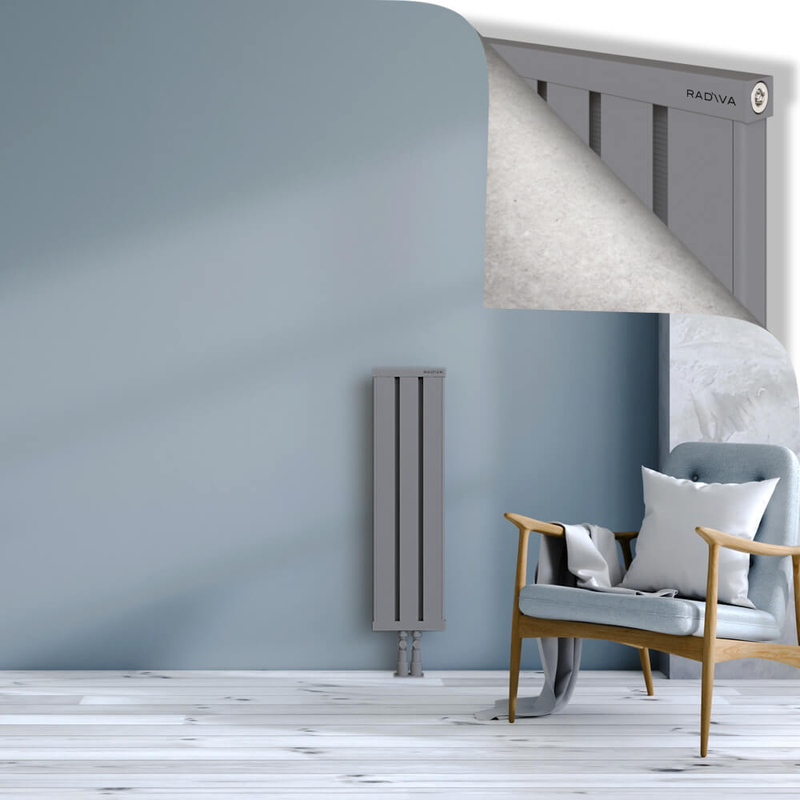 OBI Dekoratif Alüminyum Radyatör 900x244 Gri