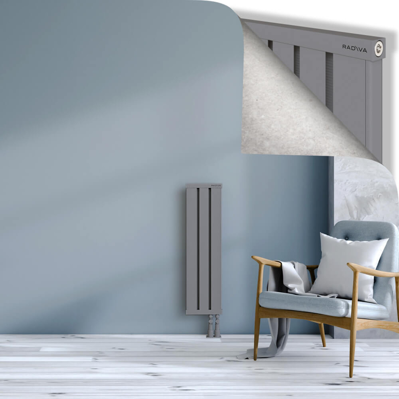 OBI Dekoratif Alüminyum Radyatör 900x244 Gri