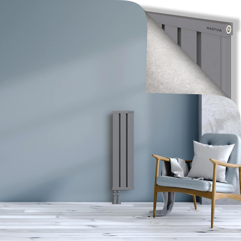 OBI Dekoratif Alüminyum Radyatör 900x244 Gri