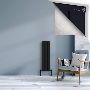 Radiva - Obi Dekoratif Alüminyum Radyatör 900x244 Siyah