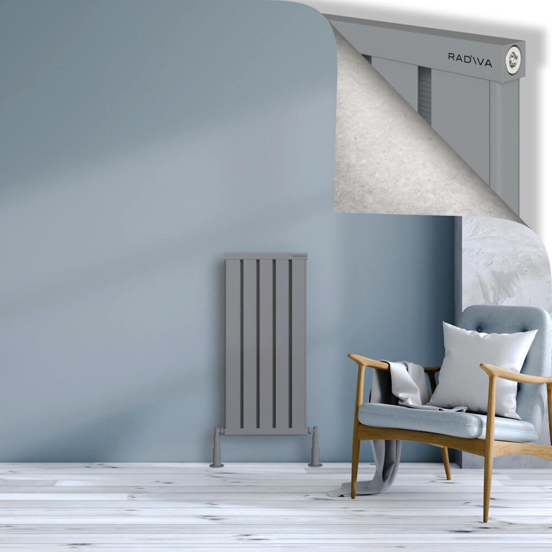 OBI Dekoratif Alüminyum Radyatör 900x404 Gri