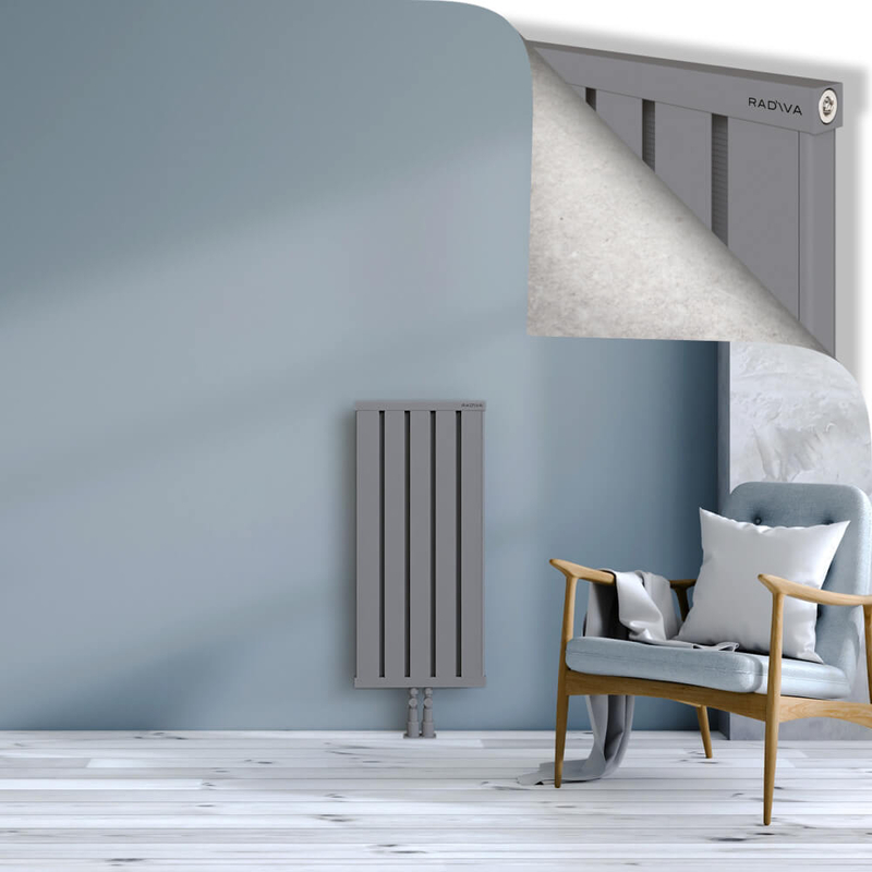 OBI Dekoratif Alüminyum Radyatör 900x404 Gri