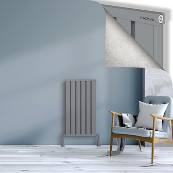 Radiva - Obi Dekoratif Alüminyum Radyatör 900x484 Gri