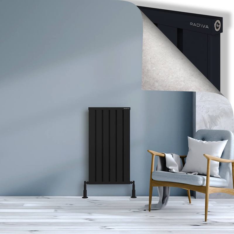 OBI Dekoratif Alüminyum Radyatör 900x484 Siyah