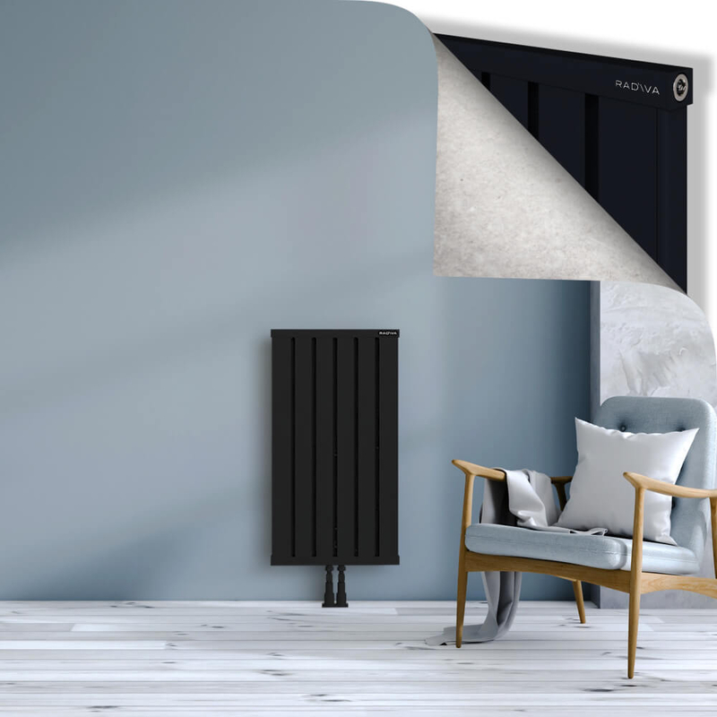 OBI Dekoratif Alüminyum Radyatör 900x484 Siyah