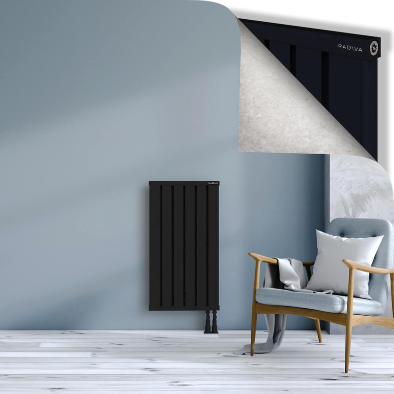 OBI Dekoratif Alüminyum Radyatör 900x484 Siyah