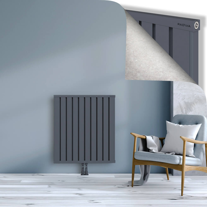 OBI Dekoratif Alüminyum Radyatör 900x804 Antrasit