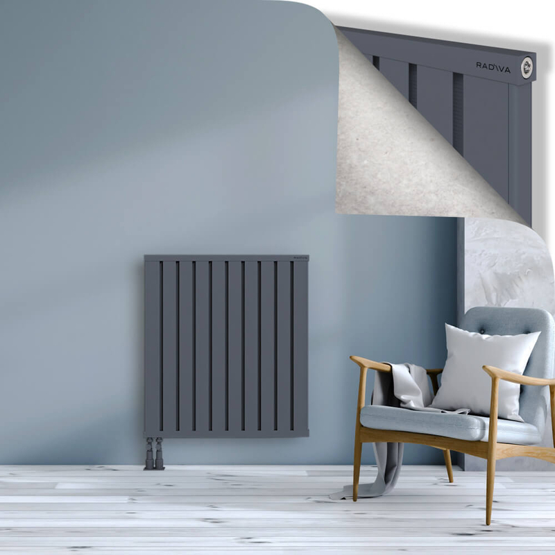 OBI Dekoratif Alüminyum Radyatör 900x804 Antrasit