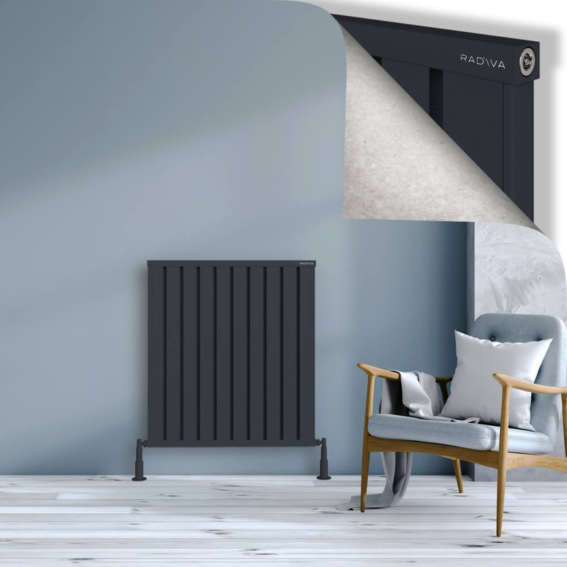OBI Dekoratif Alüminyum Radyatör 900x804 Koyu Antrasit