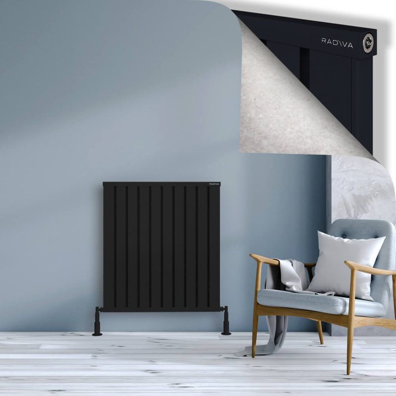 OBI Dekoratif Alüminyum Radyatör 900x804 Siyah