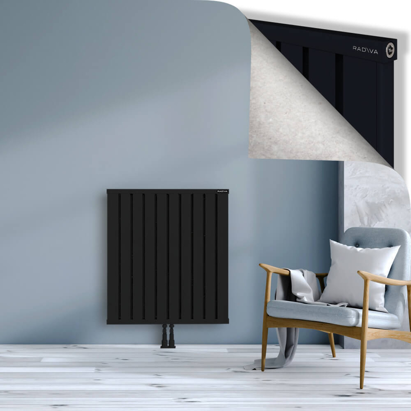 OBI Dekoratif Alüminyum Radyatör 900x804 Siyah