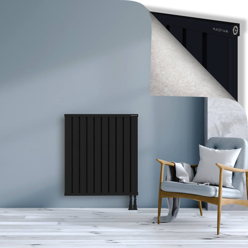 OBI Dekoratif Alüminyum Radyatör 900x804 Siyah