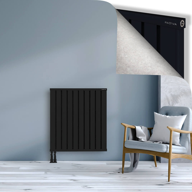 OBI Dekoratif Alüminyum Radyatör 900x804 Siyah
