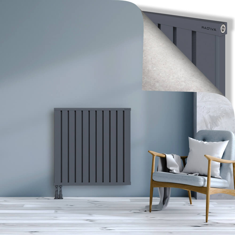 OBI Dekoratif Alüminyum Radyatör 900x884 Antrasit