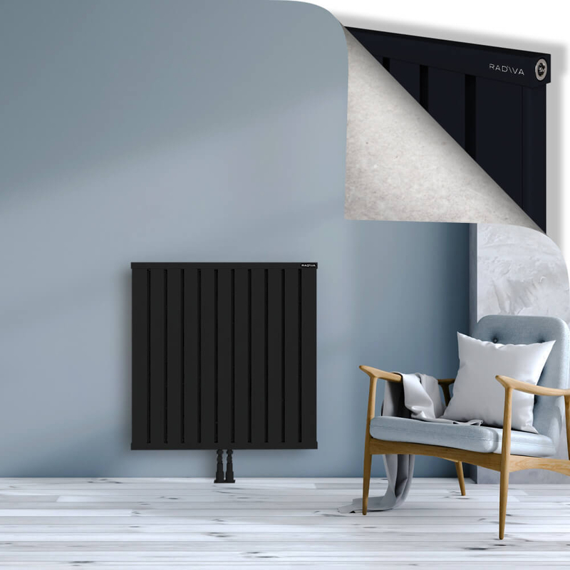 OBI Dekoratif Alüminyum Radyatör 900x884 Siyah