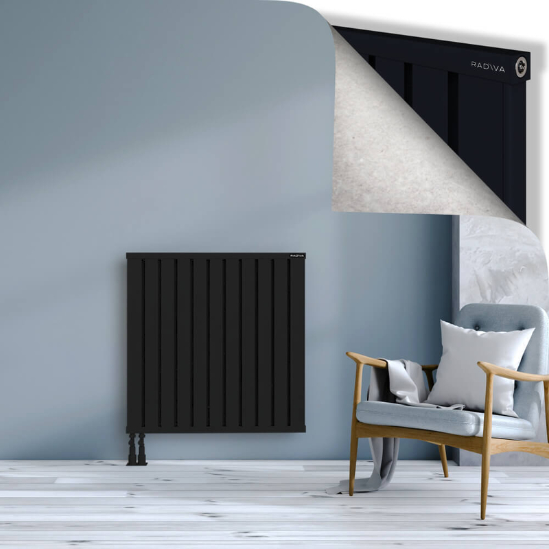 OBI Dekoratif Alüminyum Radyatör 900x884 Siyah