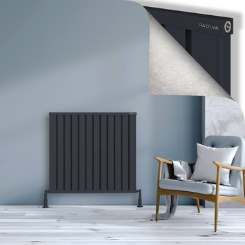Radiva - Obi Dekoratif Alüminyum Radyatör 900x964 Koyu Antrasit
