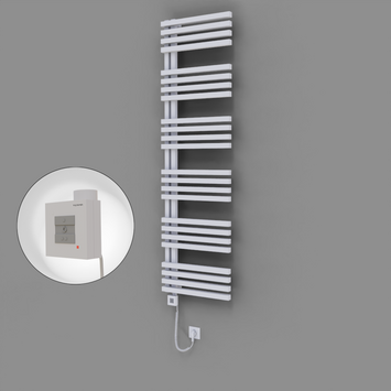 Radiva - Oka Dekoratif Elektrikli Havlupan 500x1800 Beyaz (KTX1 Termostat) 1000W Spiral Kablolu