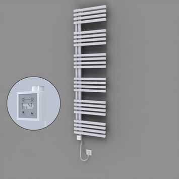 Radiva - Oka Dekoratif Elektrikli Havlupan 500x1800 Beyaz (KTX3 Termostat) 1000W Spiral Kablolu
