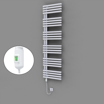 Radiva - Oka Dekoratif Elektrikli Havlupan 500x1800 Beyaz (On/Off Düğmeli) 900W