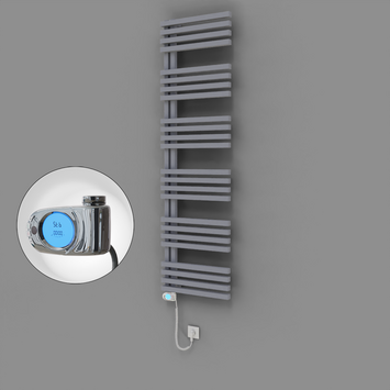 Radiva - Oka Dekoratif Elektrikli Havlupan 500x1800 Gri (Musa Termostat) 900W