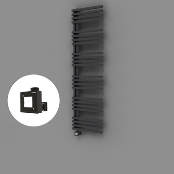 Radiva - Oka Dekoratif Elektrikli Havlupan 500x1800 Koyu Antrasit (KTX1 Termostat) 1000W