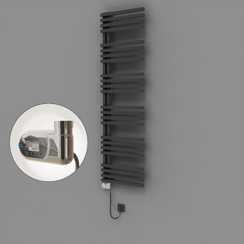 Radiva - Oka Dekoratif Elektrikli Havlupan 500x1800 Koyu Antrasit (Thesis Termostat) 900W