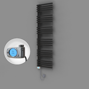 Radiva - Oka Dekoratif Elektrikli Havlupan 500x1800 Siyah (Musa Termostat) 900W