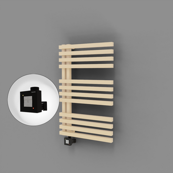 Radiva - Oka Dekoratif Elektrikli Havlupan 500x800 Kapuçino (KTX1 Termostat) 300W