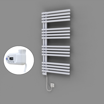 Radiva - Oka Dekoratif Elektrikli Havlupan 600x1200 Beyaz (Thesis Termostat) 600W