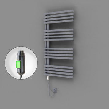 Radiva - Oka Dekoratif Elektrikli Havlupan 600x1200 Gri (On/Off Düğmeli) 600W