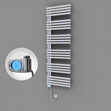 Radiva - Oka Dekoratif Elektrikli Havlupan 600x1800 Beyaz (Musa Termostat) 900W