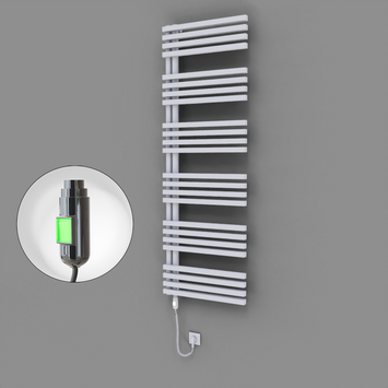 Radiva - Oka Dekoratif Elektrikli Havlupan 600x1800 Beyaz (On/Off Düğmeli) 900W